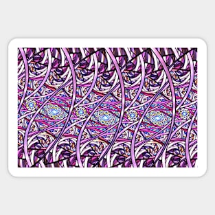 Violet kaleidoscope Sticker